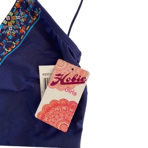 Hobie Girls Embroidered One Piece Swimsuit NWT - Picture 3 of 5